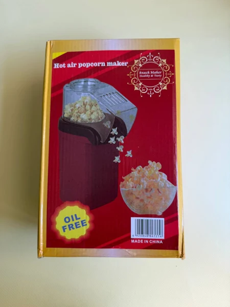 پاپ‌کورن‌ساز مینی‌جوی MiniJoy با هوای داغ، ۱۲۰۰ وات، تصویر 4