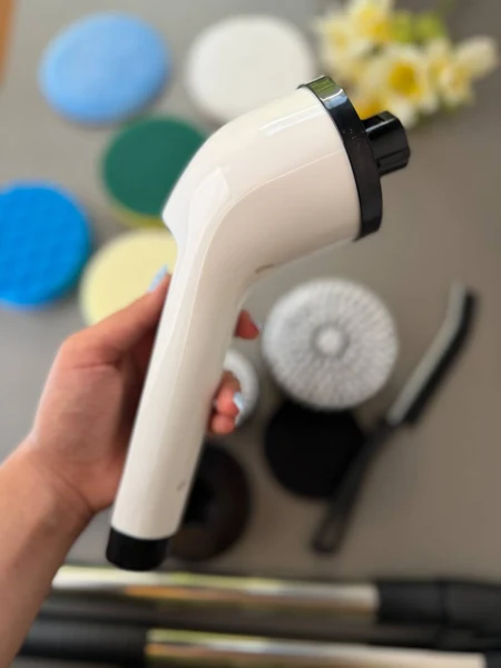 برس نظافت شارژی JY-6010 با نه سری و دسته تلسکوپی، تصویر 12
