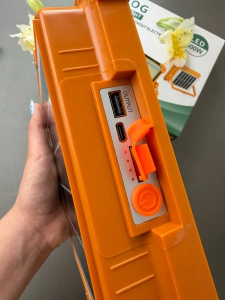 چراغ خورشیدی 600W با پنل جدا و خروجی پاوربانک، تصویر 5