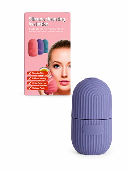 قالب یخ سیلیکونی صورت؛ آیس‌رولر دستی قابل استفاده مجدد، تصویر 1