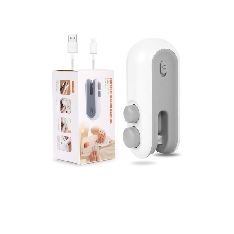 مینی پرس شارژی کیسه پلاستیکی با اتصال USB، تصویر 1 مینی پرس شارژی کیسه پلاستیکی با اتصال USB، تصویر 1