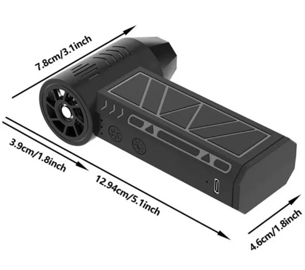 جت‌فن شارژی Violent ZY7400 سه‌سرعته با موتور براشلس، تصویر 4