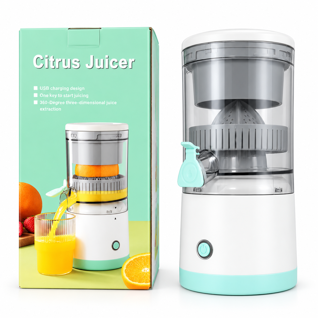آبمرکباتگیر شارژی Citrus Juicer اتوماتیک ۴۵ وات، تصویر 1 آبمرکباتگیر شارژی Citrus Juicer اتوماتیک ۴۵ وات، تصویر 1