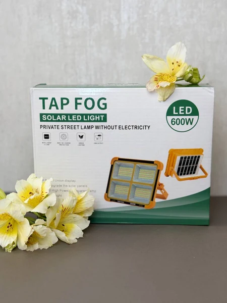 چراغ خورشیدی 600W با پنل جدا و خروجی پاوربانک، تصویر 10