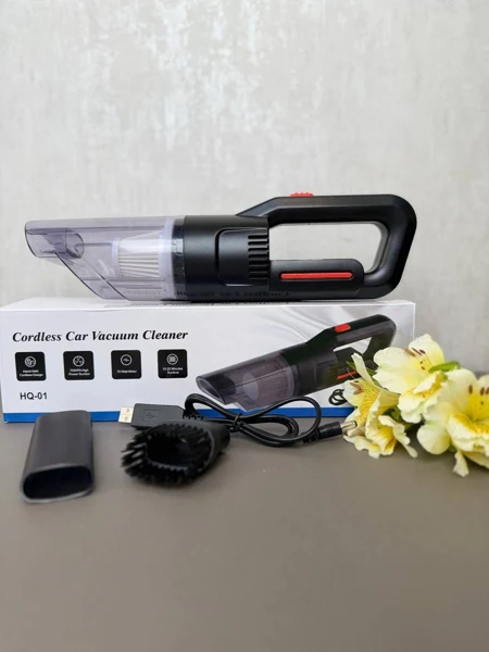 جارو شارژی خودرو HQ-01 بی‌سیم برای نظافت کابین، تصویر 2