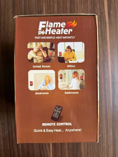 هیتر پریزی Flame Heater طرح شومینه، ۱۰۰۰ وات با ریموت، تصویر 10