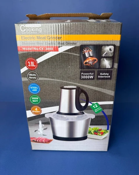خردکن استیل کوکینگ CK-3888 با کاسه ۳٫۸ لیتری، تصویر 14