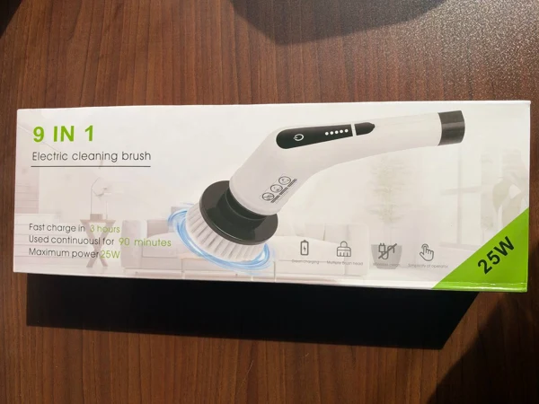برس نظافت شارژی JY-6010 با نه سری و دسته تلسکوپی، تصویر 18