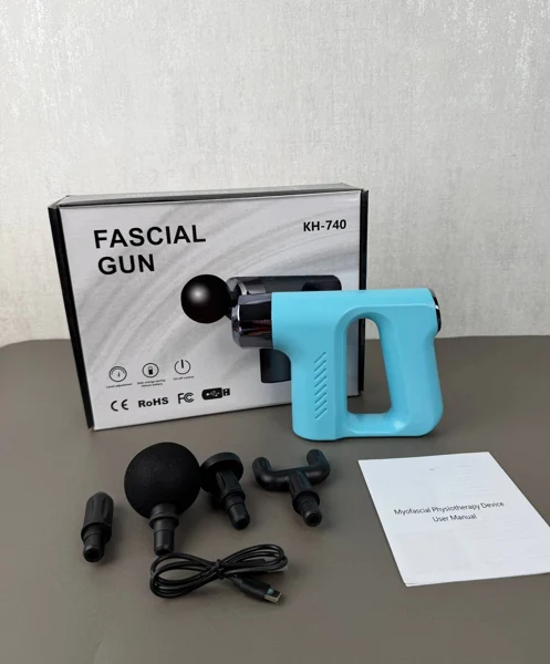 ماساژور تفنگی KH-740 شارژی با چهار سری و شش حالت، تصویر 13