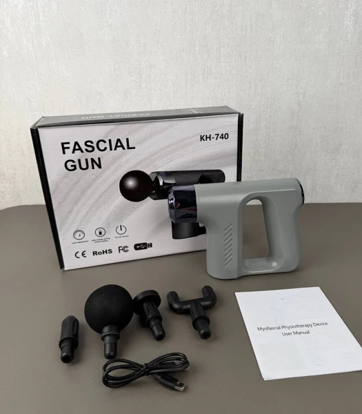 ماساژور تفنگی KH-740 شارژی با چهار سری و شش حالت، تصویر 15